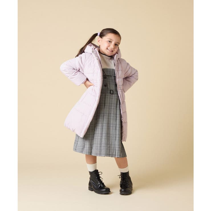 [100 160]【フード取り外し可能 お家で洗える】フィット＆フレア中綿ロング… | a.v.v【KIDS】 | 詳細画像53 