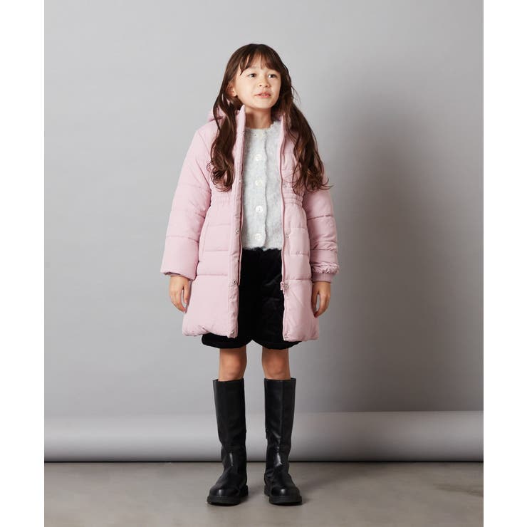 140-150]フィット＆フレア中綿ロングコート(その他のコート