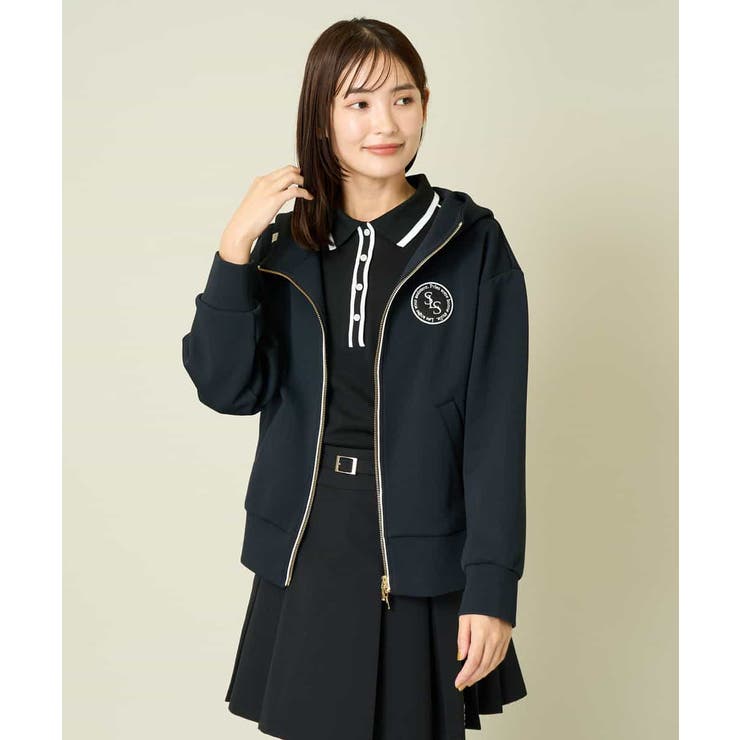 レディースゴルフウエア スフレタッチダンボールパーカー | a.v.v【WOMEN】 | 詳細画像4 