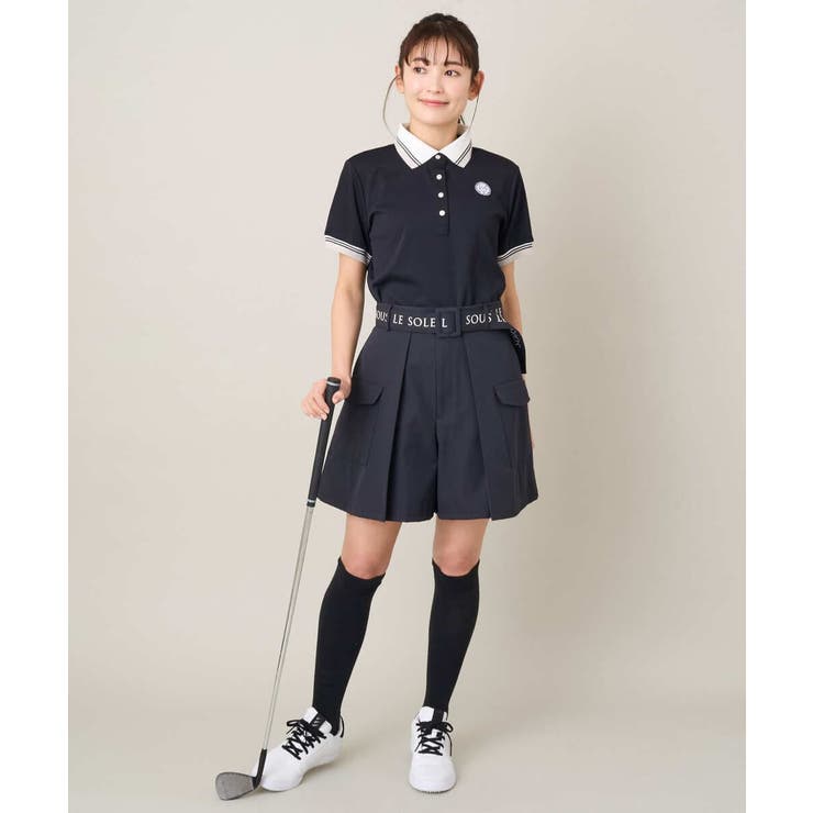 レディースゴルフウエア ラインリブポロシャツ | a.v.v【WOMEN】 | 詳細画像3 