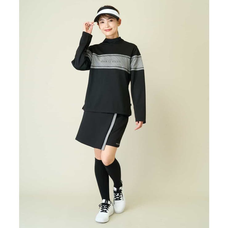 レディースゴルフウエア ラップ風キュロットパンツ[品番：ITKW0018465