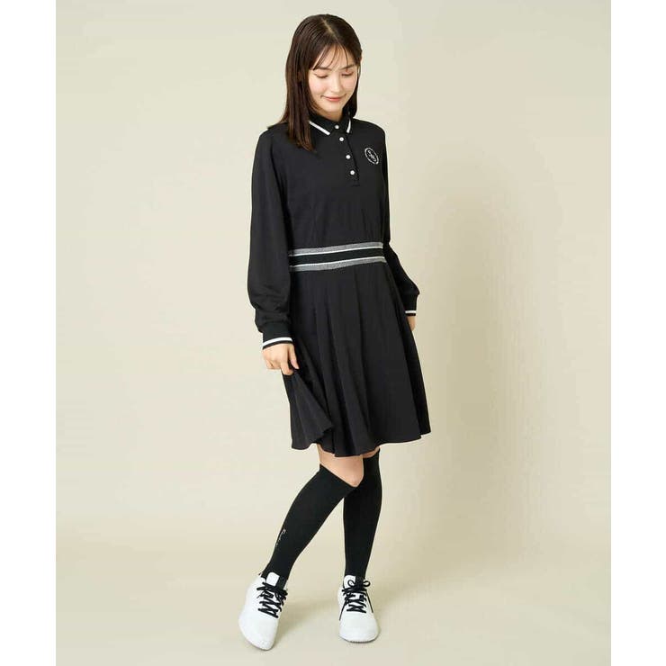 レディースゴルフウェア ラインリブポロシャツワンピース | a.v.v【WOMEN】 | 詳細画像10 