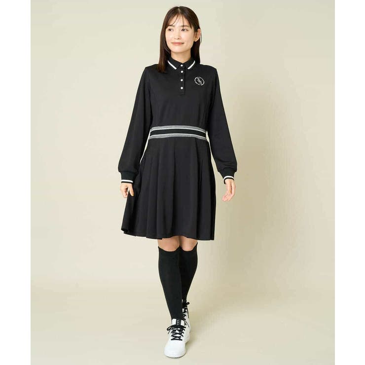 レディースゴルフウェア ラインリブポロシャツワンピース | a.v.v【WOMEN】 | 詳細画像7 