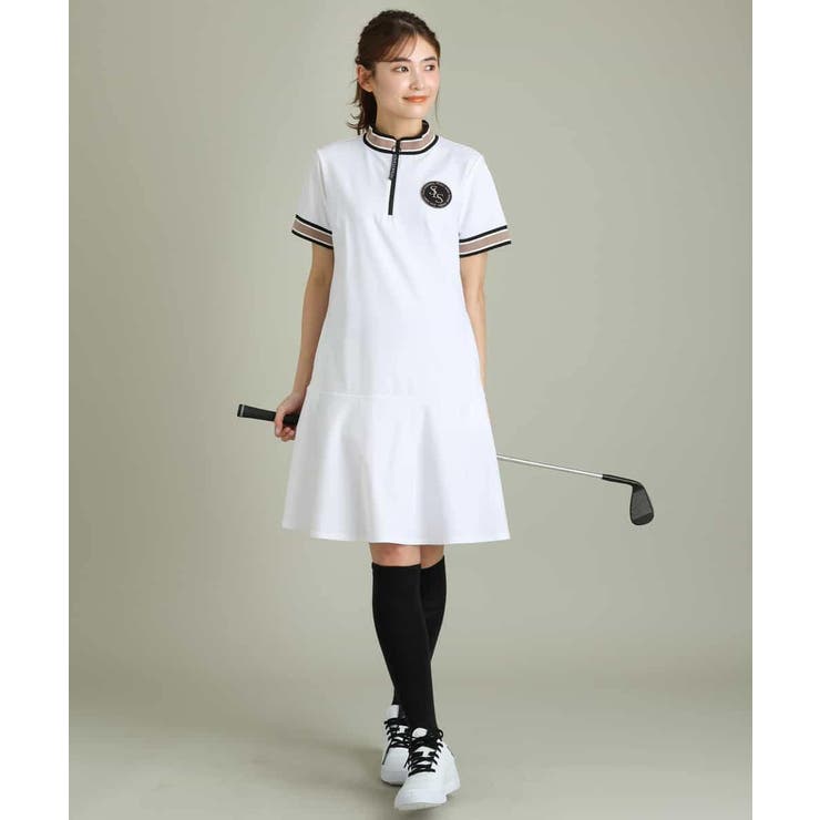 Amazon.co.jp: [フットジョイ] ゴルフワンピース モックネック