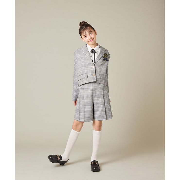 [150-160]【卒服/シワになりにくい】リボンタイ付きピンタックブラウス | a.v.v【KIDS】 | 詳細画像10 