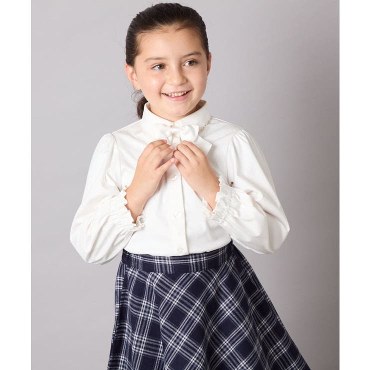 リボン付きカットソーブラウス | a.v.v【KIDS】 | 詳細画像3 