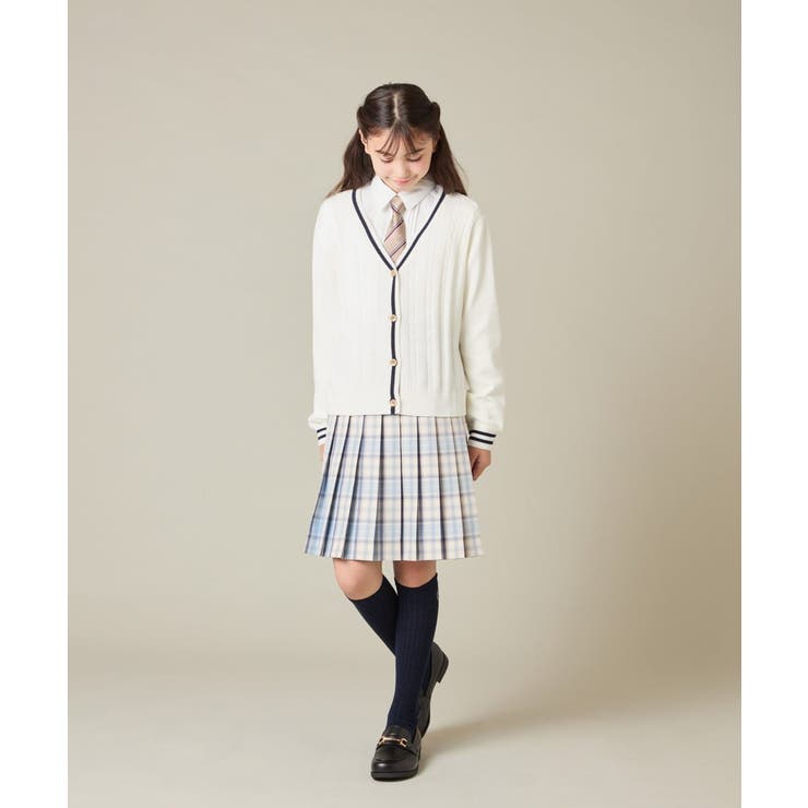 [150-160]【卒服】配色ケーブルカーディガン | a.v.v【KIDS】 | 詳細画像5 