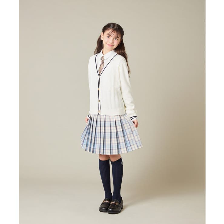 [150-160]【卒服】配色ケーブルカーディガン | a.v.v【KIDS】 | 詳細画像6 