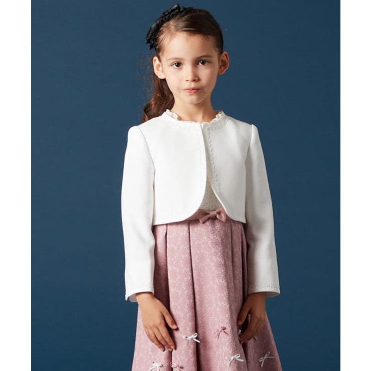 アイボリー | [100-130]【セレモニー】ボレロカーディガン | a.v.v【KIDS】