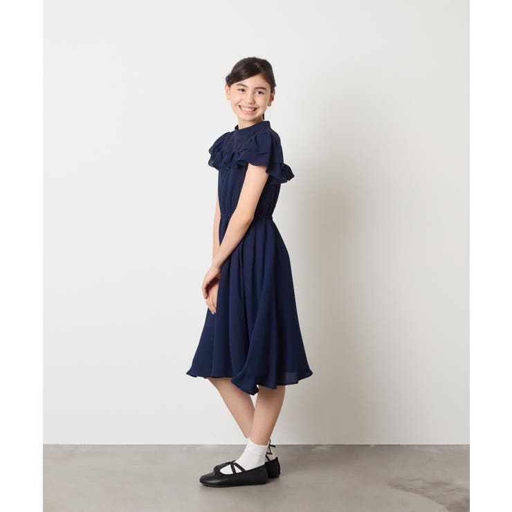 レース切り替えフリルワンピース | a.v.v【KIDS】 | 詳細画像10 