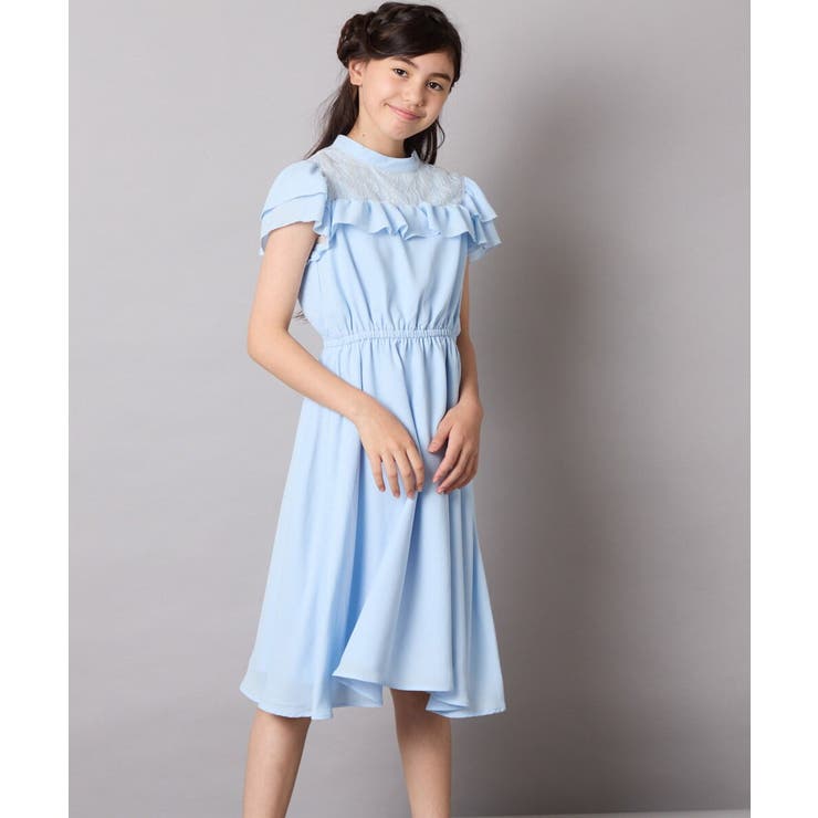 レース切り替えフリルワンピース | a.v.v【KIDS】 | 詳細画像13 