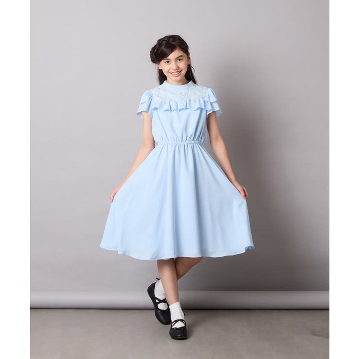 レース切り替えフリルワンピース | a.v.v【KIDS】 | 詳細画像19 