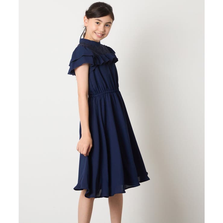 レース切り替えフリルワンピース | a.v.v【KIDS】 | 詳細画像4 