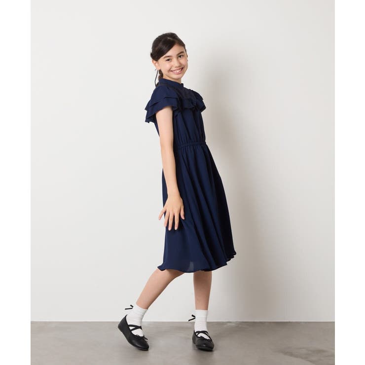 レース切り替えフリルワンピース | a.v.v【KIDS】 | 詳細画像5 