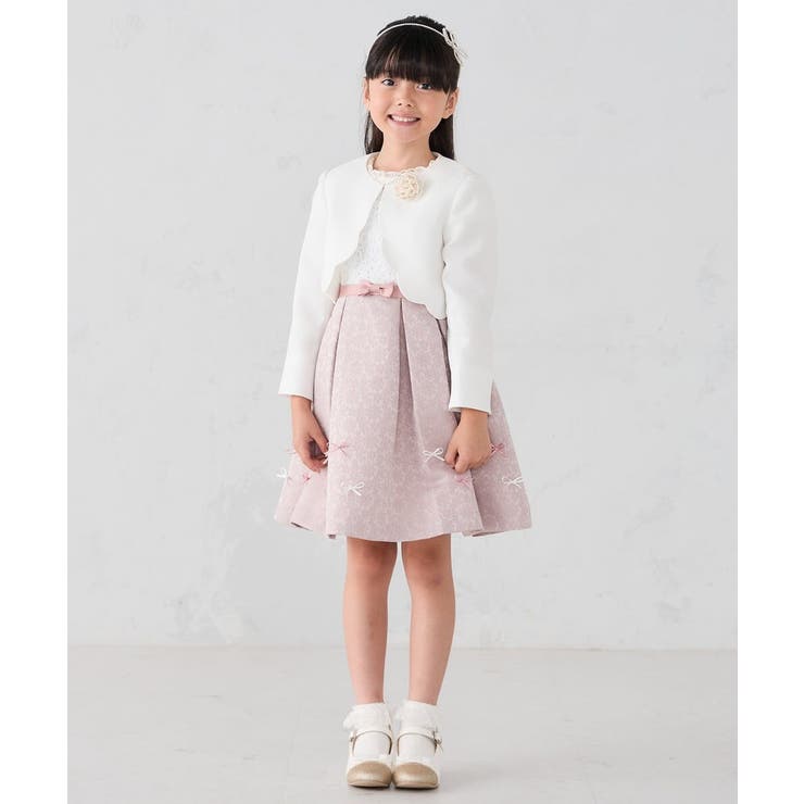 フラワージャガードフィット＆フレアワンピース | a.v.v【KIDS】 | 詳細画像12 