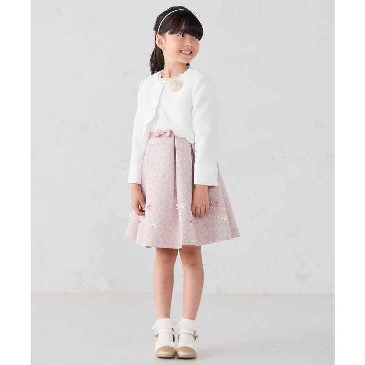 フラワージャガードフィット＆フレアワンピース | a.v.v【KIDS】 | 詳細画像13 