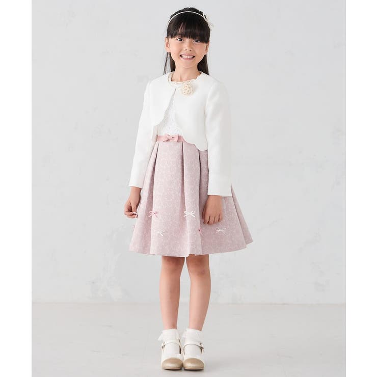 フラワージャガードフィット＆フレアワンピース | a.v.v【KIDS】 | 詳細画像14 