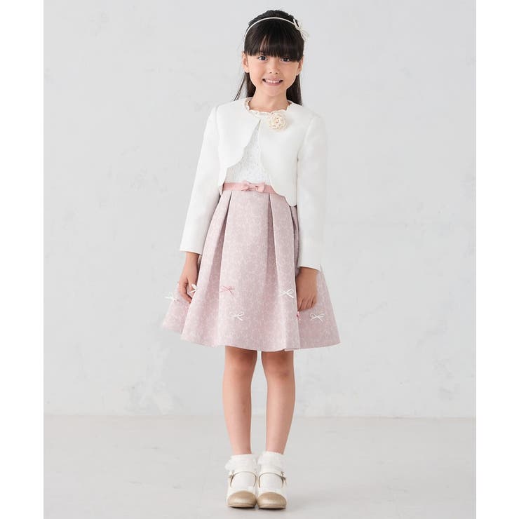 フラワージャガードフィット＆フレアワンピース | a.v.v【KIDS】 | 詳細画像15 