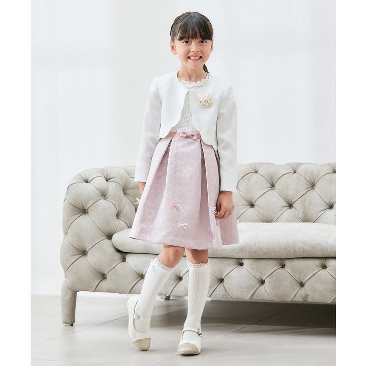 フラワージャガードフィット＆フレアワンピース | a.v.v【KIDS】 | 詳細画像16 