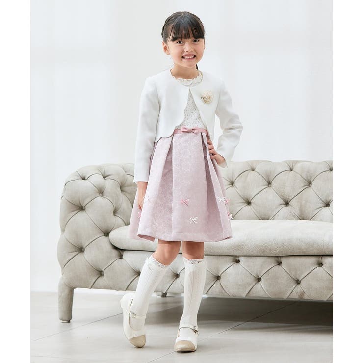 フラワージャガードフィット＆フレアワンピース | a.v.v【KIDS】 | 詳細画像17 