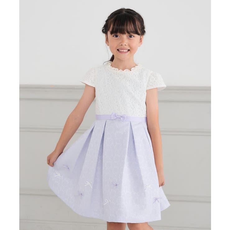 フラワージャガードフィット＆フレアワンピース | a.v.v【KIDS】 | 詳細画像18 