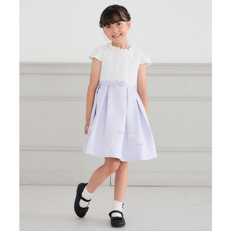 フラワージャガードフィット＆フレアワンピース | a.v.v【KIDS】 | 詳細画像19 