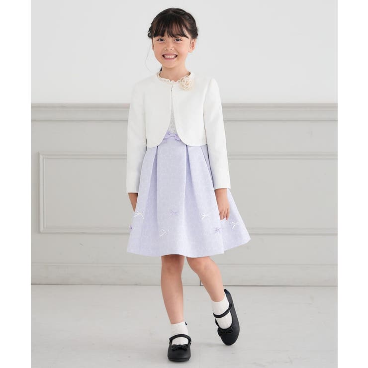 フラワージャガードフィット＆フレアワンピース | a.v.v【KIDS】 | 詳細画像22 