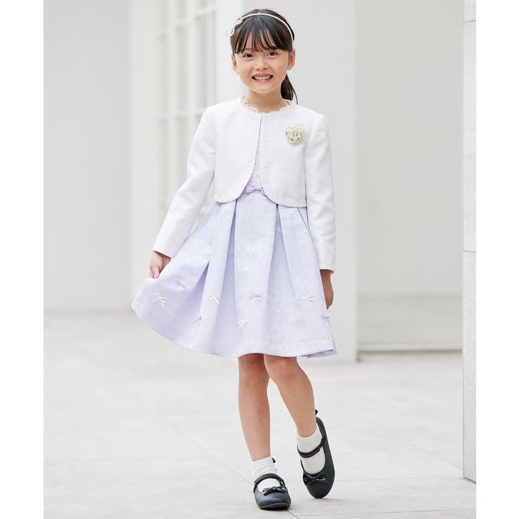 フラワージャガードフィット＆フレアワンピース | a.v.v【KIDS】 | 詳細画像23 