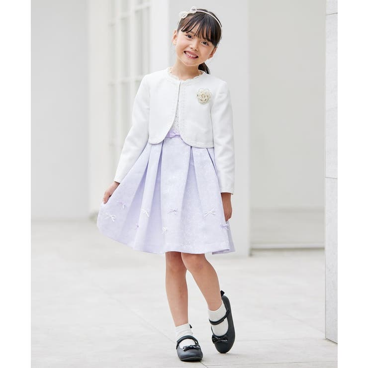 フラワージャガードフィット＆フレアワンピース | a.v.v【KIDS】 | 詳細画像24 