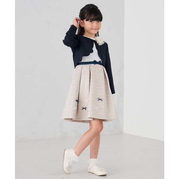 フラワージャガードフィット＆フレアワンピース | a.v.v【KIDS】 | 詳細画像32 