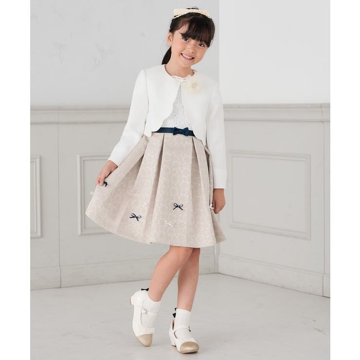 フラワージャガードフィット＆フレアワンピース | a.v.v【KIDS】 | 詳細画像33 