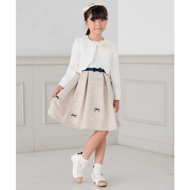 フラワージャガードフィット＆フレアワンピース | a.v.v【KIDS】 | 詳細画像34 