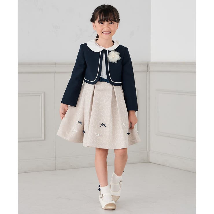 フラワージャガードフィット＆フレアワンピース | a.v.v【KIDS】 | 詳細画像35 