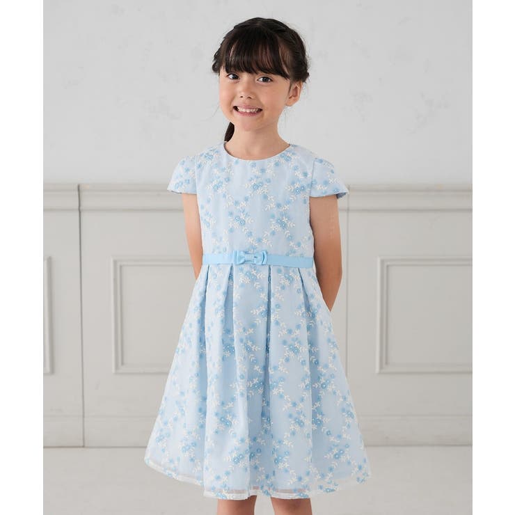 フラワー刺繍セレモニーワンピース | a.v.v【KIDS】 | 詳細画像2 