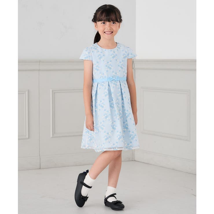 フラワー刺繍セレモニーワンピース | a.v.v【KIDS】 | 詳細画像3 