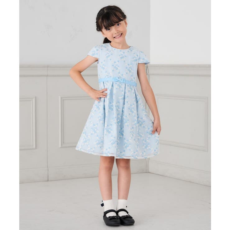 フラワー刺繍セレモニーワンピース | a.v.v【KIDS】 | 詳細画像5 