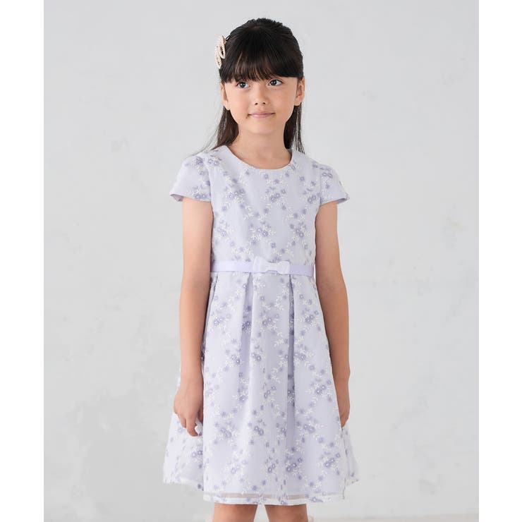 フラワー刺繍セレモニーワンピース | a.v.v【KIDS】 | 詳細画像9 