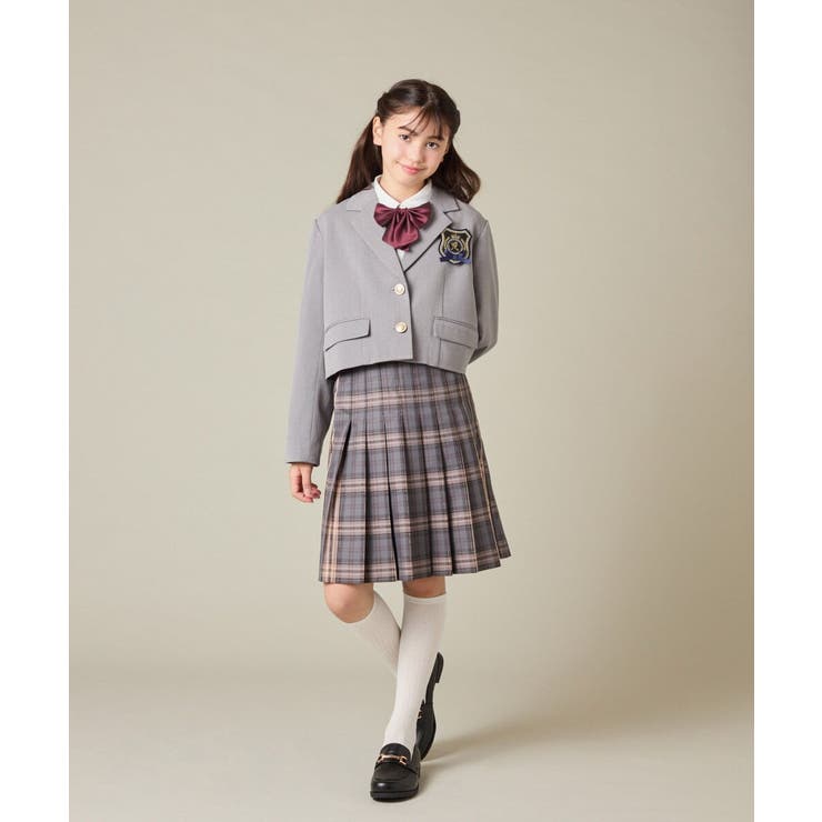 [150-160]【卒服】ラメチェックプリーツスカート | a.v.v【KIDS】 | 詳細画像10 
