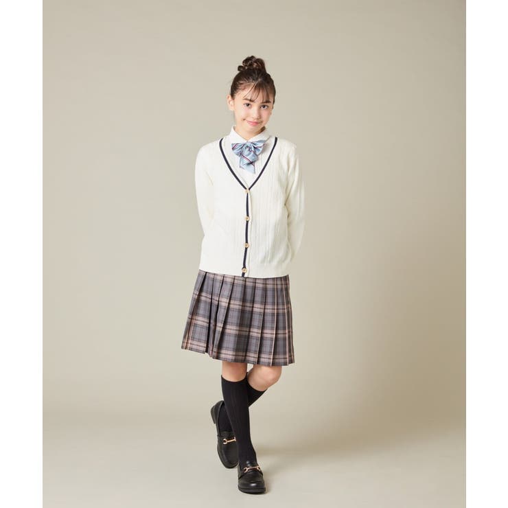 [150-160]【卒服】ラメチェックプリーツスカート | a.v.v【KIDS】 | 詳細画像14 