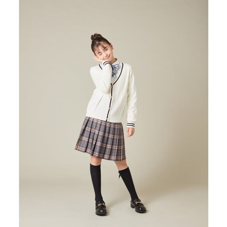 [150-160]【卒服】ラメチェックプリーツスカート | a.v.v【KIDS】 | 詳細画像15 