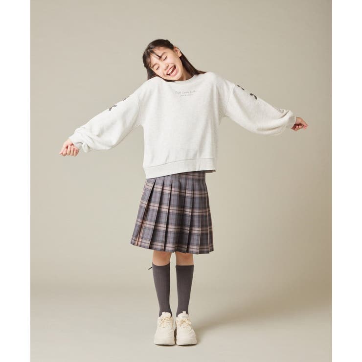 [150-160]【卒服】ラメチェックプリーツスカート | a.v.v【KIDS】 | 詳細画像21 