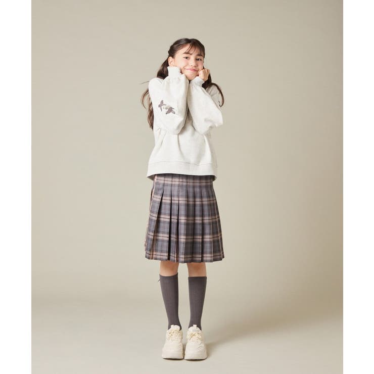 [150-160]【卒服】ラメチェックプリーツスカート | a.v.v【KIDS】 | 詳細画像23 