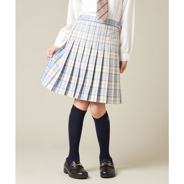 [150-160]【卒服】ラメチェックプリーツスカート | a.v.v【KIDS】 | 詳細画像24 