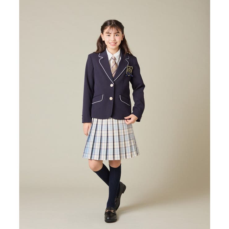 [150-160]【卒服】ラメチェックプリーツスカート | a.v.v【KIDS】 | 詳細画像34 