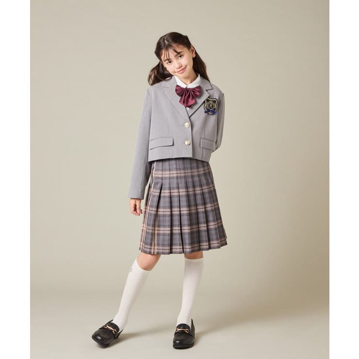 [150-160]【卒服】ラメチェックプリーツスカート | a.v.v【KIDS】 | 詳細画像9 