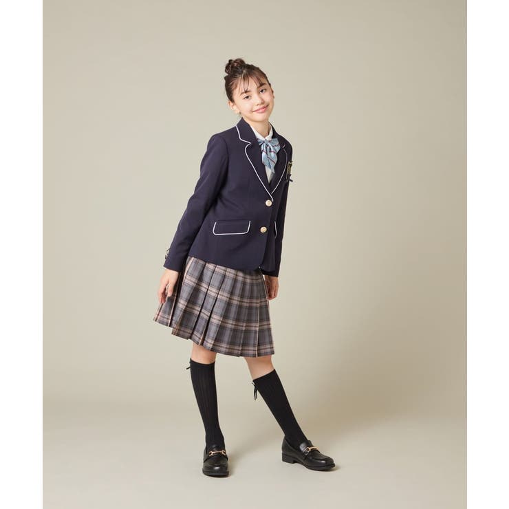 [150-160]【卒服】【エンブレム付き】パイピングテーラードジャケット | a.v.v【KIDS】 | 詳細画像14 