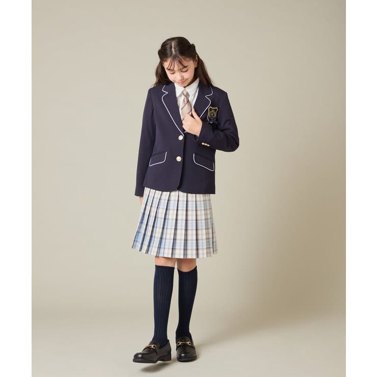 [150-160]【卒服】【エンブレム付き】パイピングテーラードジャケット | a.v.v【KIDS】 | 詳細画像3 