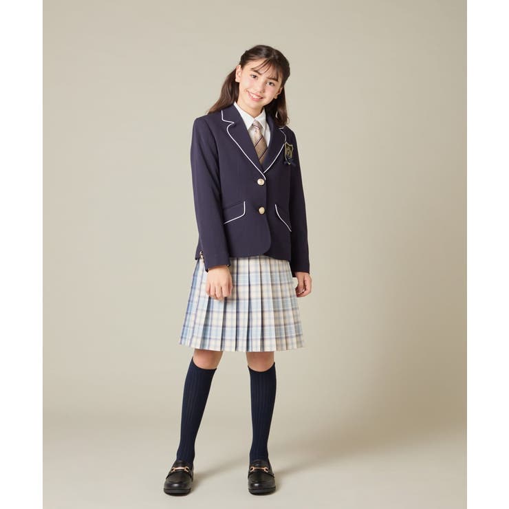 [150-160]【卒服】【エンブレム付き】パイピングテーラードジャケット | a.v.v【KIDS】 | 詳細画像5 