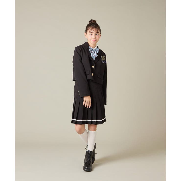 [150-160]【卒服】【エンブレム付き】ショートテーラードジャケット | a.v.v【KIDS】 | 詳細画像10 