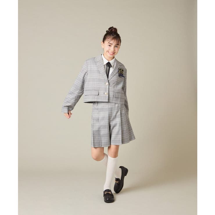 [150-160]【卒服】【エンブレム付き】ショートテーラードジャケット | a.v.v【KIDS】 | 詳細画像22 